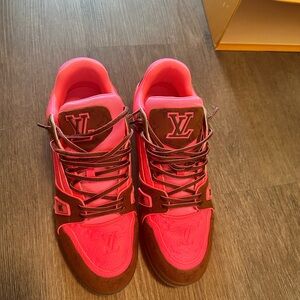 Louis Vuitton Trainer Pink & Brown